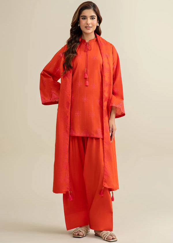 3 Piece - Embroidered Suit - C6307