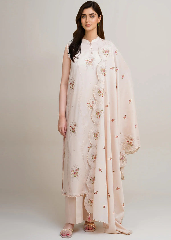 3 Piece - Embroidered Suit - C6312