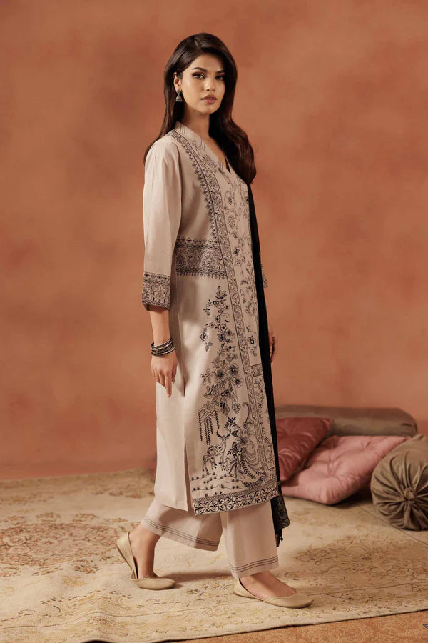 3 Piece - Embroidered Suit - KFE25-179