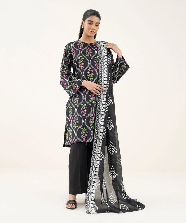 3 Piece - Printed Lawn Suit